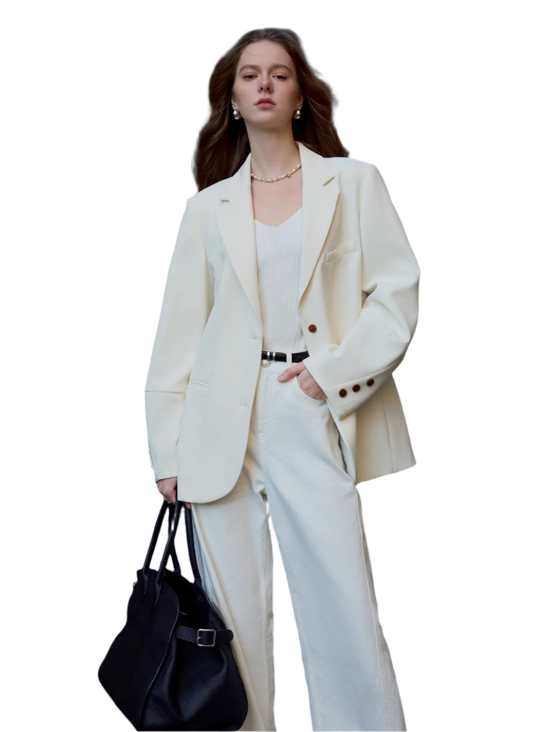 Women’s Beige Casual Spring Blazer Jacket 