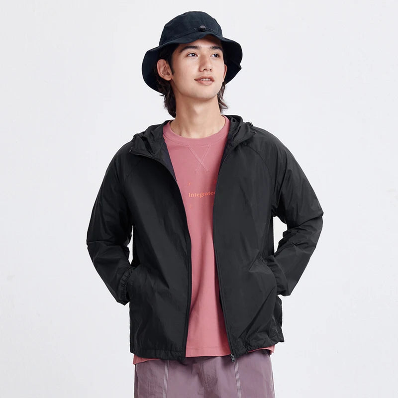 Men's Summer Hooded Jacket – Foldable Casual Style