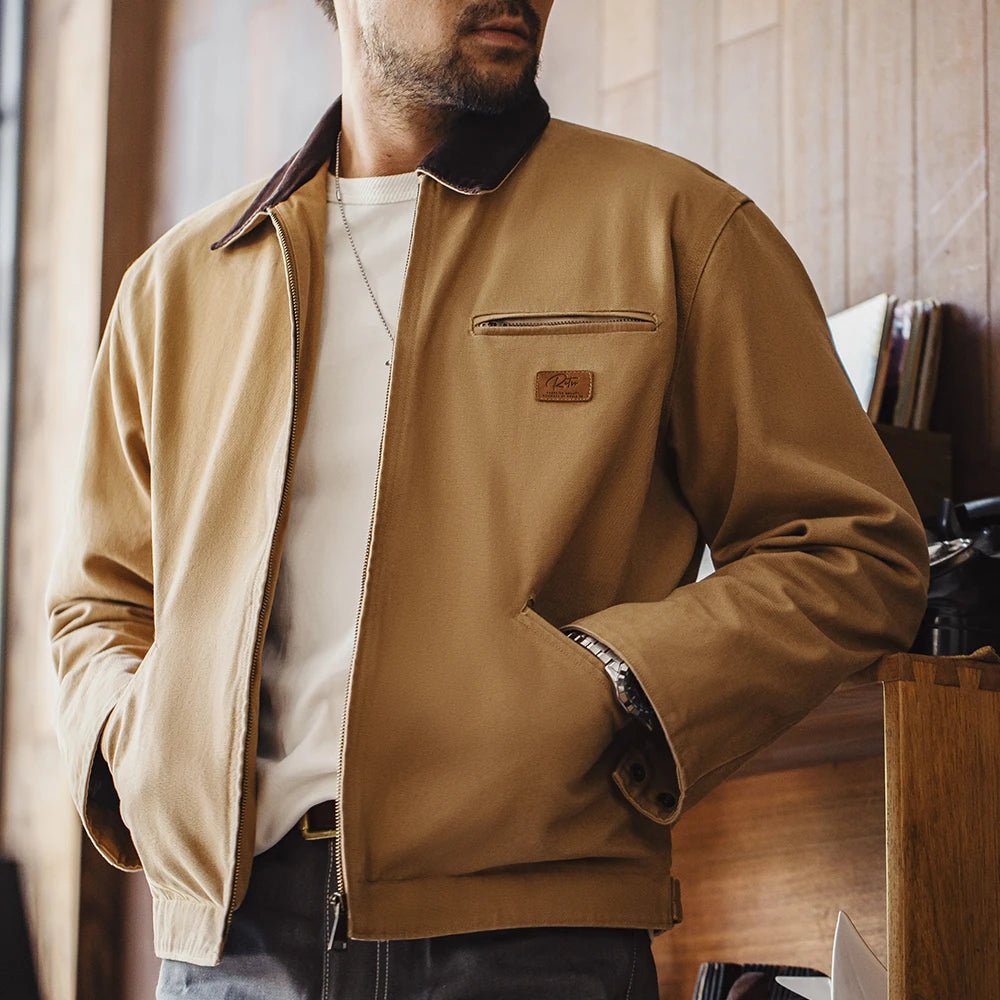 Retro Canvas Detroit Hunting Jacket Men’s Spring