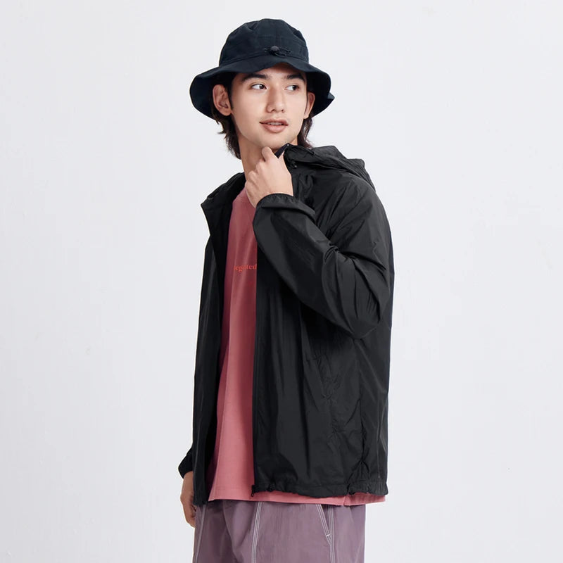 Men's Summer Hooded Jacket – Foldable Casual Style